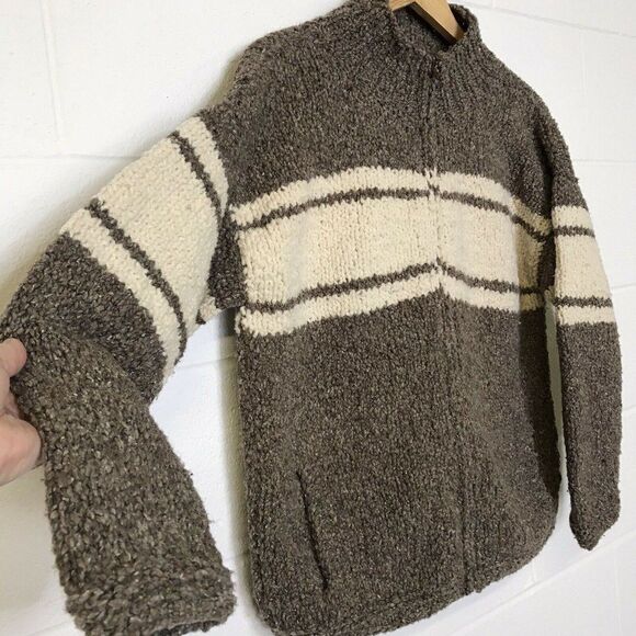 Alpaca Connection Womens Long Sleeve Cardigan Sweater Zip Front Size Medium - Picture 5 of 11